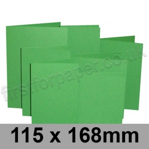 Rapid Colour Card, Pre-creased, Single Fold Cards, 225gsm, 115 x 168mm, Woodpecker Green