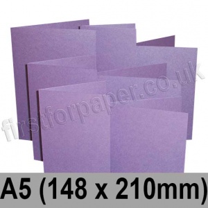 Stardream, Pre-creased, Single Fold Cards, 285gsm, 148 x 210mm (A5), Amethyst