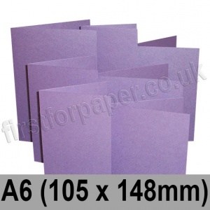 Stardream, Pre-creased, Single Fold Cards, 285gsm, 105 x 148mm (A6), Amethyst