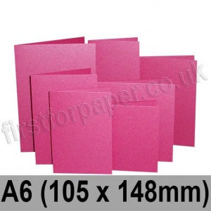 Stardream, Pre-creased, Single Fold Cards, 285gsm, 105 x 148mm (A6), Azalea