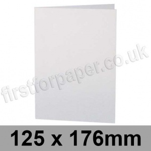 Stardream, Pre-creased, Single Fold Cards, 285gsm, 125 x 176mm, Crystal White