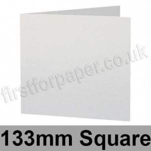 Stardream, Pre-creased, Single Fold Cards, 285gsm, 133mm Square, Crystal White