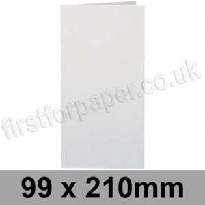 Stardream, Pre-creased, Single Fold Cards, 285gsm, 99 x 210mm, Crystal White