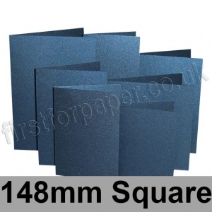 Stardream, Pre-creased, Single Fold Cards, 285gsm, 148mm Square, Lapislazuli