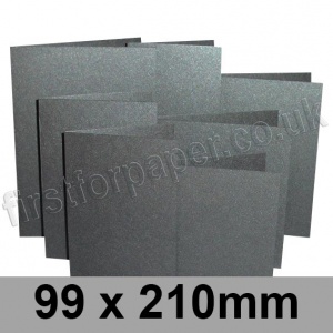 Stardream, Pre-creased, Single Fold Cards, 285gsm, 99 x 210mm, Onyx