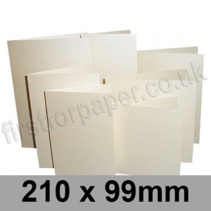 Stardream, Pre-creased, Single Fold Cards, 285gsm, 210 x 99mm, Opal