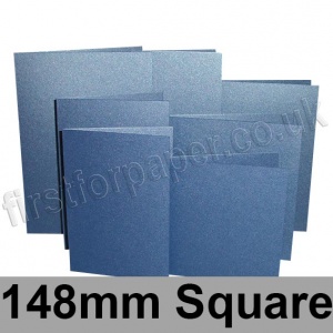 Stardream, Pre-creased, Single Fold Cards, 285gsm, 148mm Square, Sapphire