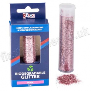 Stix2, Biodegradable Glitter, 8gm, Pink