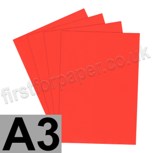 U-Stick, Cardinal Red, Self Adhesive Paper, A3