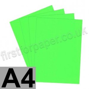 U-Stick, Fluorescent Green, Self Adhesive Paper, A4