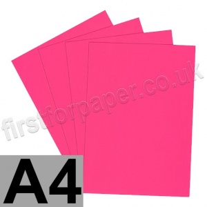 U-Stick, Fluorescent Pink, Self Adhesive Paper, A4