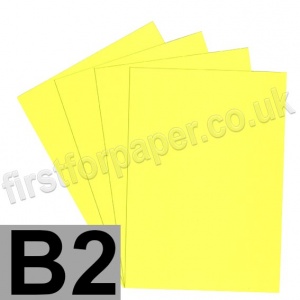U-Stick, Fluorescent Yellow, Self Adhesive Paper, B2