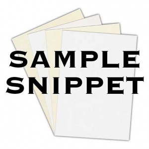 Sample Snippet, Vertex GC2 Folding Boxboard, 295gsm