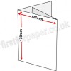 Swift, Pre-creased, Two Fold (3 Panels) Cards, 350gsm, 127 x 178mm (5 x 7 inch), White (New Formula)