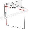 Swift, Pre-creased, Two Fold (3 Panels) Cards, 250gsm, 148mm Square, White