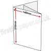 Swift, Pre-creased, Two Fold (3 Panels) Cards, 350gsm, 148 x 210mm (A5), White (New Formula)