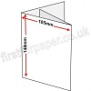 Swift, Pre-creased, Two Fold (3 Panels) Cards, 300gsm, 105 x 148mm (A6), White (New Formula)