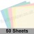 Pegasi, Thin Card Pack, Pastel Shades, 12 x 12 inch, 50 sheets