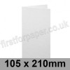 Cumulus, Pre-Creased, Single Fold Cards, 350gsm, 105 x 210mm, White