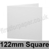 Cumulus, Pre-Creased, Single Fold Cards, 250gsm, 122mm Square, White