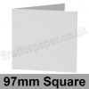 Enstone, Hide Embossed, Pre-creased, Single Fold Cards, 280gsm, 97mm Square, Bright White