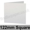 Stargazer Pearlescent, Pre-creased, Single Fold Cards, 300gsm, 122mm Square, Arctic White