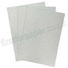 A4 Non-Shed Glitter Card, Silver - 10 Sheets