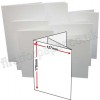 Brampton Felt Marked, Pre-Creased, Two Fold (3 Panels) Cards, 280gsm, 127 x 178mm (5 x 7 inch), Extra White