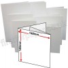 Brampton Felt Marked, Pre-Creased, Two Fold (3 Panels) Cards, 280gsm, 148mm Square, Extra White