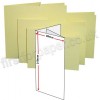 Rapid Colour Card, Pre-creased, Two Fold (3 Panels) Cards, 225gsm, 99 x 210mm, Bunting Yellow