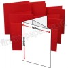 Rapid Colour Card, Pre-creased, Two Fold (3 Panels) Cards, 240gsm, 148 x 210mm (A5), Blood Red