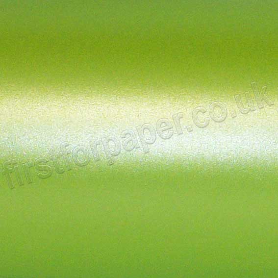Centura Pearlescent Single Sided Card, 310gsm, Chartreuse