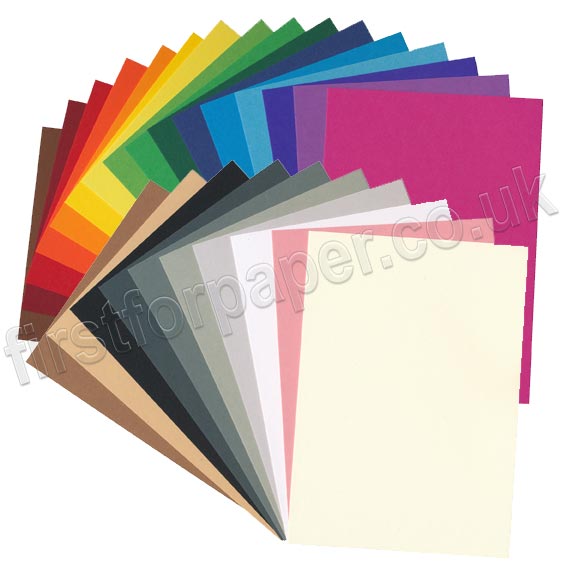 House of Card & Paper A5 220 GSM Card Assorted Bright Colours Pack of 25 Sheets 