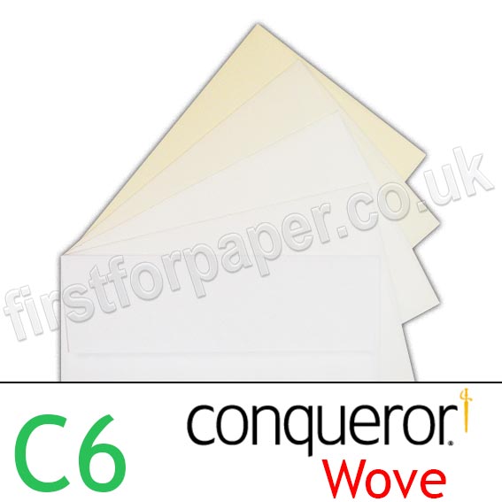 Conqueror Smooth Wove Envelopes, C6 (114 x 162mm)