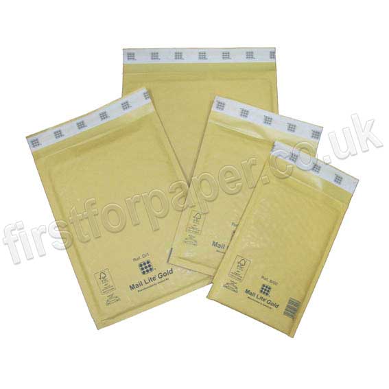 Mail Lite, Gold Padded Envelopes