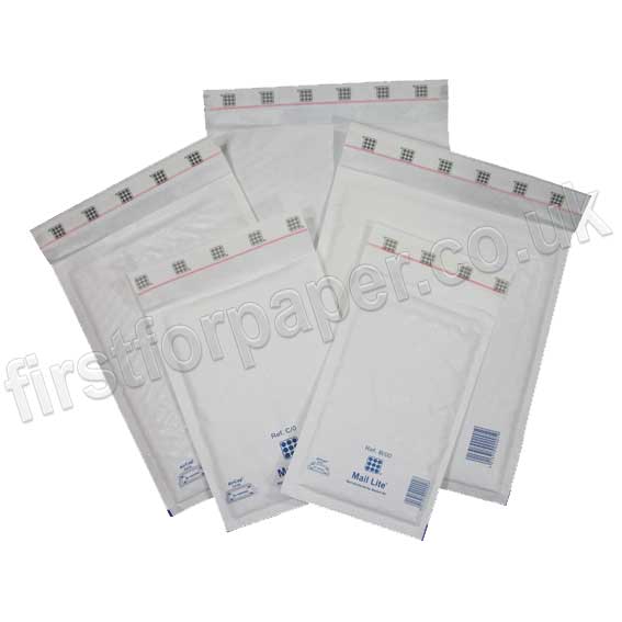 Mail Lite, White Padded Envelopes