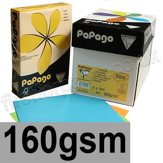 Papago Coloured Paper, 160gsm