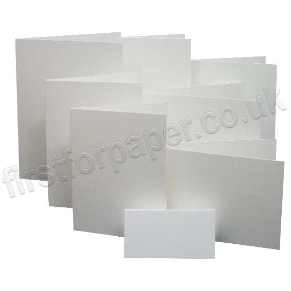 Conqueror Laid, Pre-Creased, Single Fold Cards, 300gsm, Brilliant White