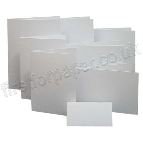 Conqueror Laid, Pre-Creased, Single Fold Cards, 300gsm, Diamond White