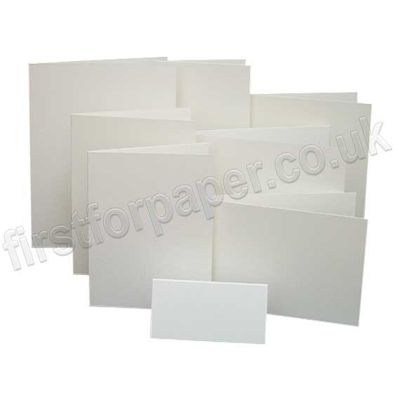 Conqueror Wove, Pre-Creased, Single Fold Cards, 300gsm, High White