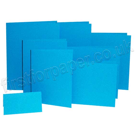 Colorset Recycled, 270gsm, Pre-Creased, Single Fold Cards, Light Blue