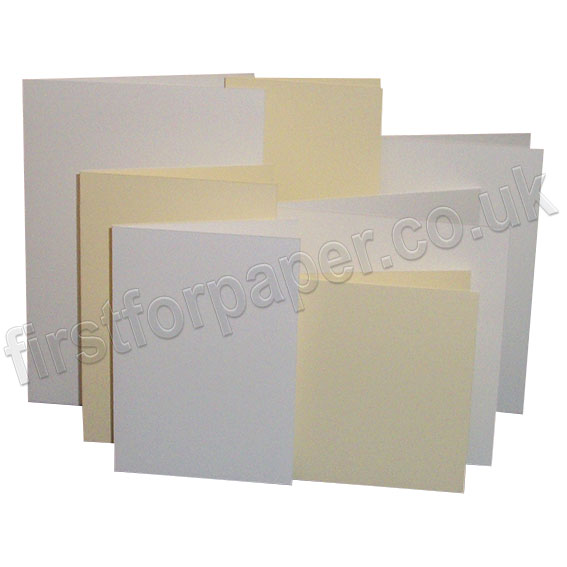 Linen Texture, Pre-Creased, Single Fold Cards