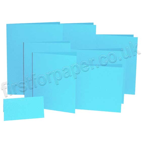 Rapid Colour, Pre-Creased, Single Fold Cards, African Blue