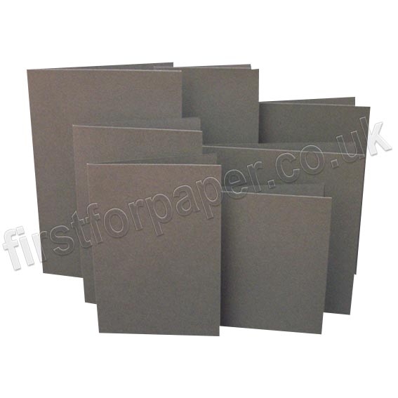 Rapid Colour, Pre-Creased, Single Fold Cards, Battleship Grey