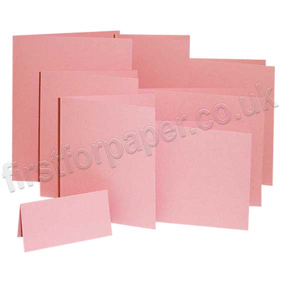 Rapid Colour, Pre-Creased, Single Fold Cards, Candy Floss Pink