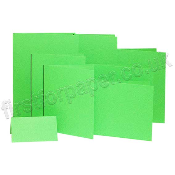 Rapid Colour, Pre-Creased, Single Fold Cards, Harlequin Green