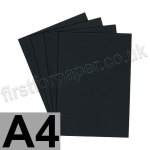 Colorplan, 120gsm,  A4, Ebony Black - 200 sheets