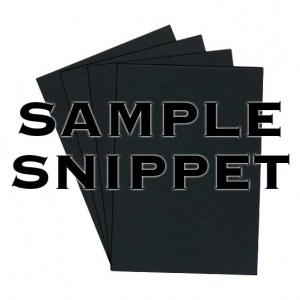 •Sample Snippet, Rapid Colour, 100gsm, Black