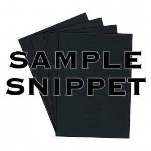 Sample Snippet, Rapid Recycled, 270gsm, Black