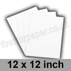 Colorset Recycled Paper, 120gsm, 305 x 305mm (12 x 12 inch), White